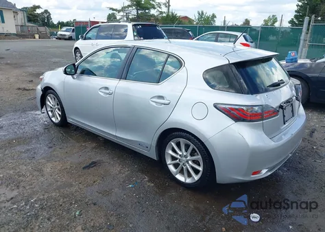 2012 Lexus Ct 200H Premium z USA, uszkodzony, nr VIN JTHKD5BH3C2104986